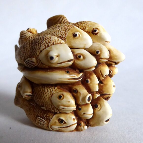 RETIRED 1993 HARMONY KINGDOM JEST BOX SCHOOL’S OUT FISH LIDDED TRINKET BOX - Picture 4 of 11